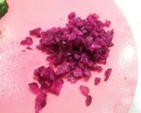 春色♪ピンクのキューブポテトサラダ☆作り方3写真