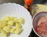 ポテトとベーコン、コリアンダーマヨ和え作り方1写真