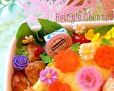 お花いっぱいオムライス♡作り方1写真