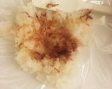 ハムおかかおむすび。作り方2写真