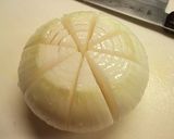レンチン新玉ねぎ　チーズ花椒作り方1写真