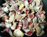 砂ずりのピリ辛にんにく炒め作り方3写真