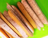ウインナーとポテトの甘酢ケチャップ炒め作り方1写真