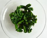 ちんげん菜花の辛子和え作り方3写真