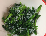 ほうれん草とちりめんのお浸し♡作り方3写真