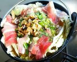 万能ネギ塩ダレ豚鍋作り方4写真