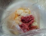 盛田トリュフソースでハンバーグ餃子作り方2写真