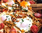 ワンパンで食卓まで♪巣ごもりナポリタン作り方10写真