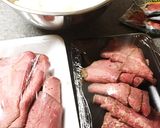 超簡単ローストビーフ丼作り方1写真
