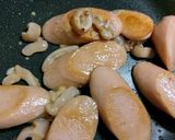 イカ塩辛魚肉ソーセージ炒め簡単アレンジ✨作り方4写真