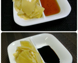 たけのこの皮で昆布茶和え☆姫皮のお刺身作り方2写真