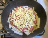 フライパンで長芋ひき肉チーズのムサカ作り方2写真