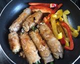 野菜たっぷり肉巻き酢豚☆お弁当にも作り方8写真