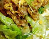 レタスと牛肉のふんわり卵炒め♪中華風〜作り方9写真