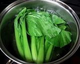 がんもどきと小松菜の煮物作り方1写真