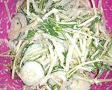 もやしと水菜の粒マスタードマヨネーズ和え作り方5写真