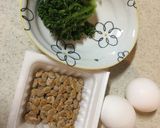 納豆とブロッコリーのオムレツ作り方1写真