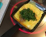 納豆とブロッコリーのオムレツ作り方4写真