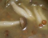 簡単☆しめじとレンズ豆のグリーンカレー作り方4写真