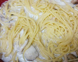 簡単キノコとツナの和風クリームパスタ♪作り方4写真