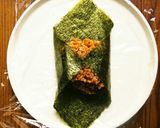 ☺粉末ソースで☆焼きそば風おにぎらず☺作り方4写真