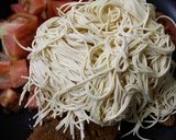 タコライスの素でスパゲリ～(^_^)作り方2写真