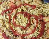 タコライスの素でスパゲリ～(^_^)作り方3写真