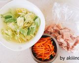 鶏肉と春キャベツのマヨ味噌炒め◎作り方1写真