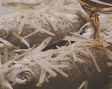 電子レンジで作る鯛の煮付け・ごぼう和え作り方4写真