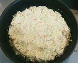桜えび香る豆腐とはんぺんの納豆お好み焼き作り方4写真