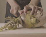 電子レンジで作るキムチぶり大根(紫大根)作り方1写真