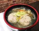 アレンジ 餃子の具で肉団子中華スープ作り方5写真