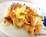鶏肉と春キャベツのマヨ味噌炒め◎作り方7写真