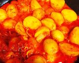 簡単！新じゃがとベーコントマト煮グラタン作り方3写真