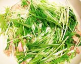 簡単☆水菜とツナのパスタ＊特製ソース作り方3写真