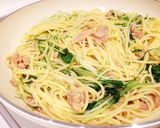 簡単☆水菜とツナのパスタ＊特製ソース作り方4写真