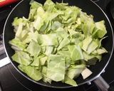 サーモンと春キャベツの簡単クリームパスタ作り方3写真