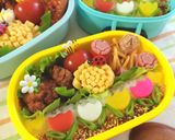 春の簡単デコ弁♪チューリップ弁当作り方7写真