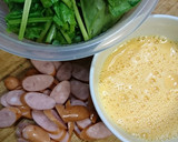 ほうれん草とウインナーのマヨ醤油炒め作り方1写真