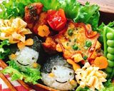 【キャラ弁】女の子おにぎり作り方5写真
