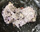 フライパンで捏ねる？ラベンダー食パン作り方7写真