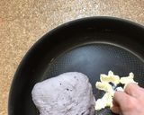 フライパンで捏ねる？ラベンダー食パン作り方10写真