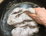 フライパンで捏ねる？ラベンダー食パン作り方11写真