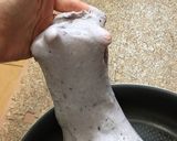 フライパンで捏ねる？ラベンダー食パン作り方12写真
