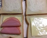 野菜たっぷり♡ハムチーズ卵サンド♪作り方2写真