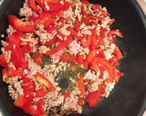 絶品 ガパオとキーマカレーの良い所採り丼作り方3写真