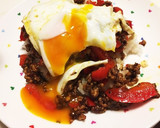 絶品 ガパオとキーマカレーの良い所採り丼作り方6写真