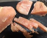 鶏胸肉の甘辛スティック作り方1写真
