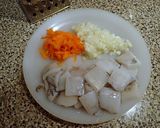 ヴェネトのイカ・グリーンピース煮込み作り方1写真