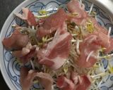 豚肉ともやしのレンジ蒸し作り方1写真